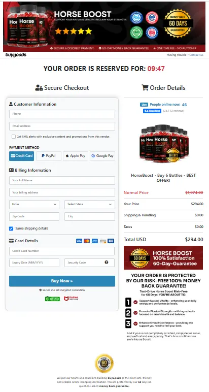 HorseBoost Official Order Page